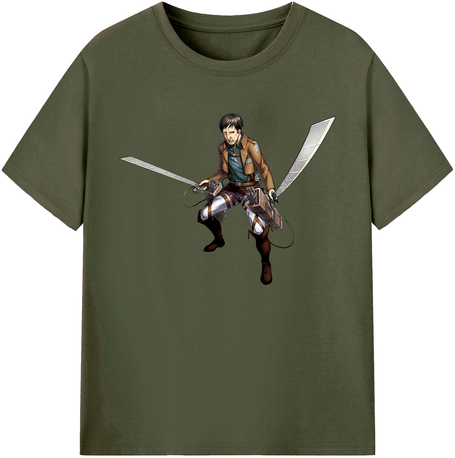（画像用） 進撃の巨人 Attack on Titan 綿100％ メンズ半袖Tシャツ｜肌触りやわらか＆通気性
